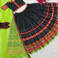 Black and green navratri lehenga choli with dupatta set