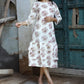 One Piece Long Frilled Dress - Hand Block Print Bagru Rajasthan