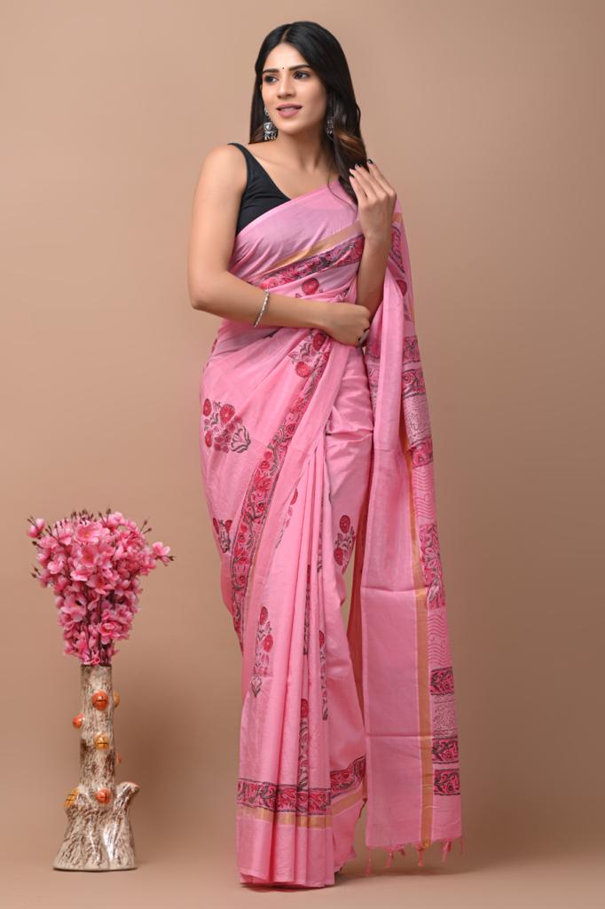 Pink Designer Chiffon Saree ADI15132 at Rs 8819.52 in Kolkata | ID:  17240019988